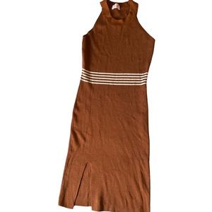 Lhasa Juniors Brown Sleeveless Dress Sz M